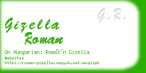 gizella roman business card